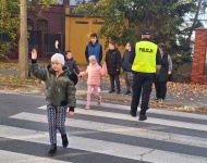 BEZPIECZNA DROGA DO SZKOŁY- SPOTKANIE Z POLICJANTEM