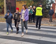 BEZPIECZNA DROGA DO SZKOŁY- SPOTKANIE Z POLICJANTEM
