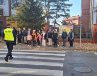 BEZPIECZNA DROGA DO SZKOŁY- SPOTKANIE Z POLICJANTEM